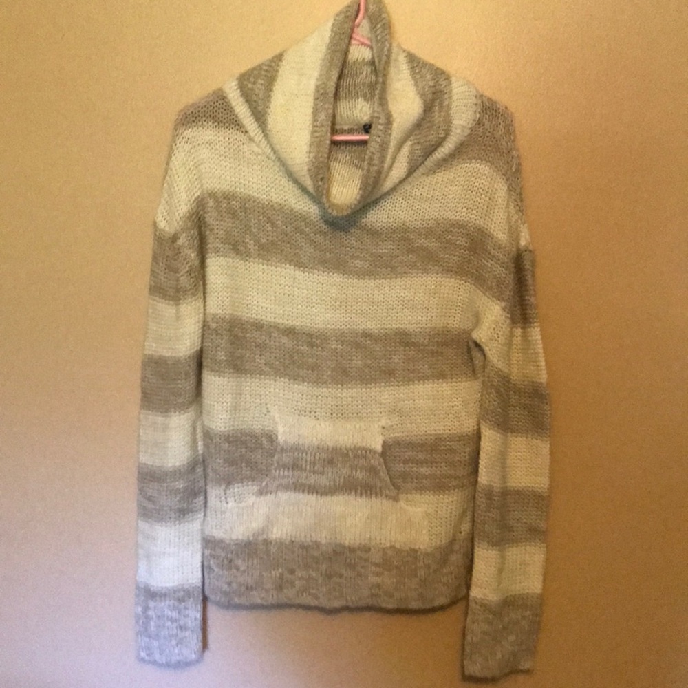 Loose turtleneck sweater
